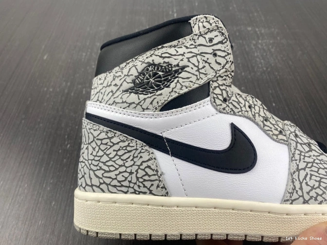 1st Kicks White 1 Air Jordan Cement OG High DZ5485-052 0728